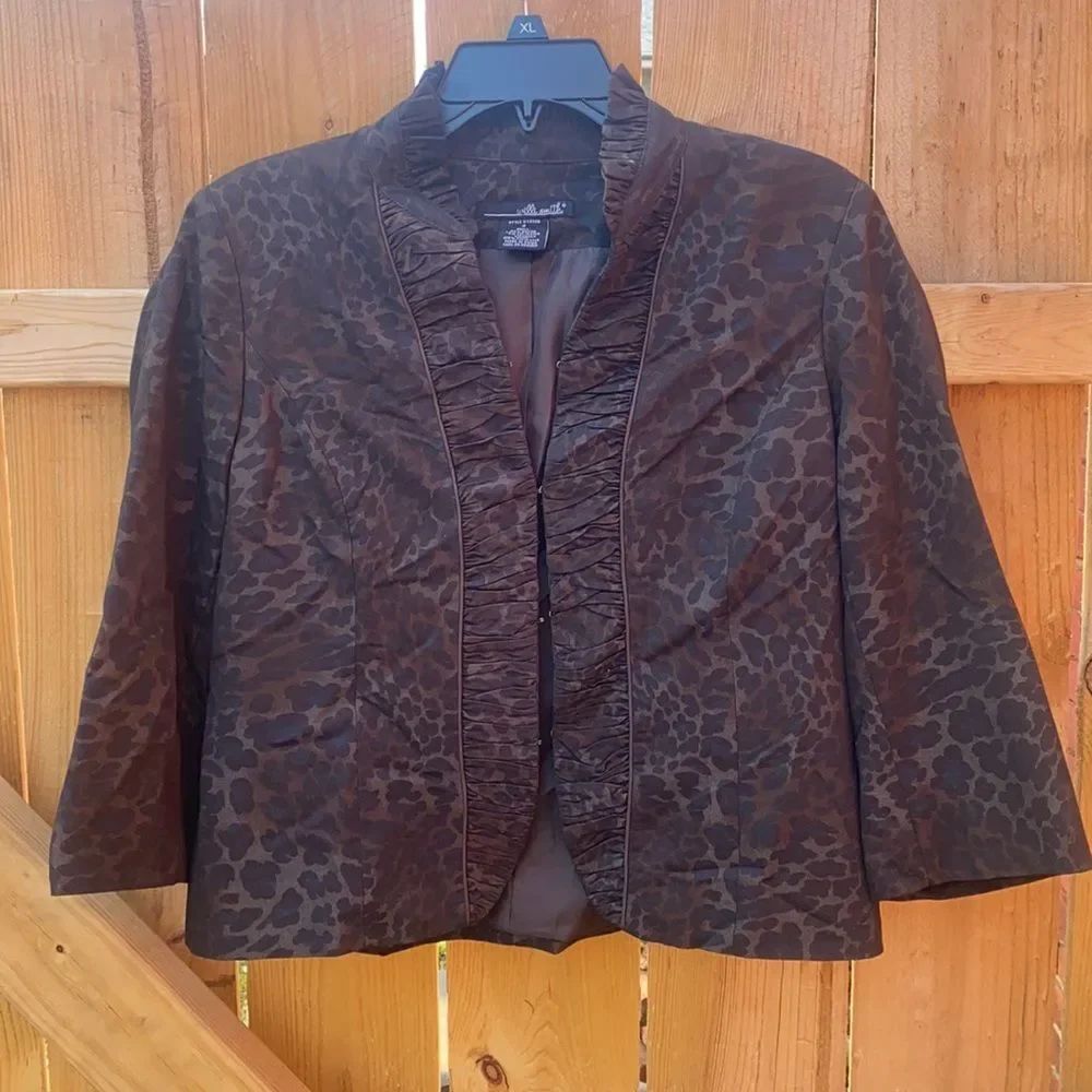 Willi Smith Leopard blazer sz. 4